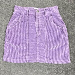 Urban Outfitters BDG Women’s XS Purple Knit Mini Skirt A Line Soft Pockets